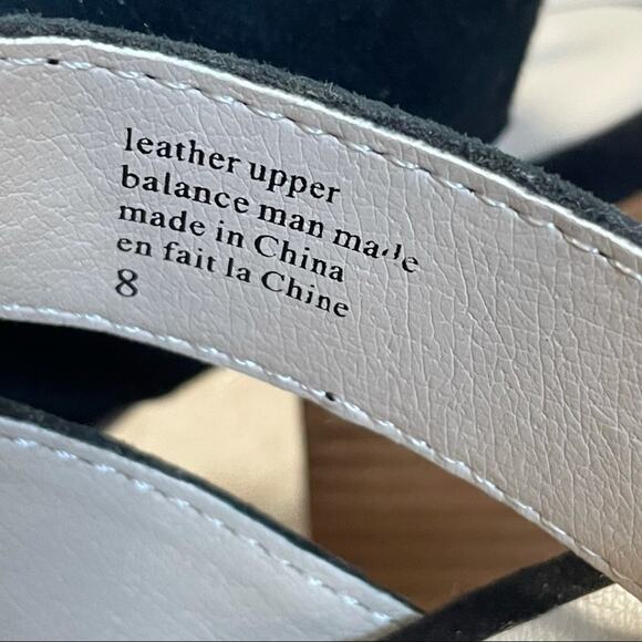 Seychelles Black Suede Healed Ankle Strap Sandals‎ - Picture 4 of 8